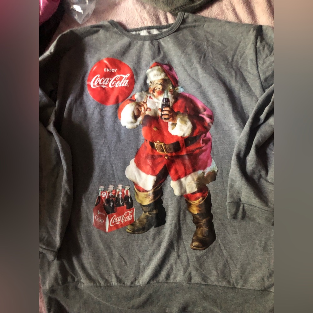 Stunningly, perfect condition, vintage Coca-Cola, Santa tee